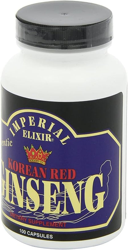 Imperial Elixir, Korean Red Ginseng, 600 mg, 100 Capsules