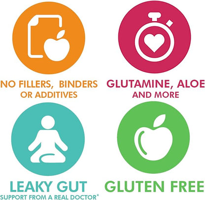 Doctor Danielle Gut Assist - Leaky Gut Repair Supplement Powder - Glutamine, Arabinogalactan, Licorice Root - Supports IBS, Heartburn, Bloating, Gas, Constipation, SIBO from