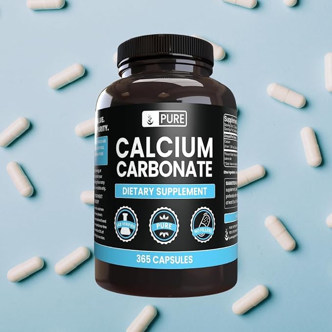 Pure Original Ingredients Calcium Carbonate No Magnesium Or Rice Fillers, Always Pure, Lab Verified