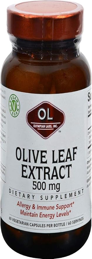 Olympian Labs Olive Leaf Extract, 500mg 60 Capsule