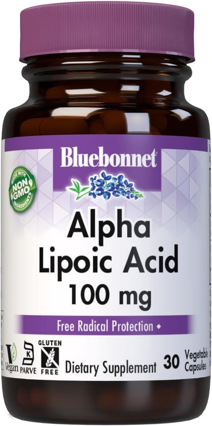 BLUEBONNET NUTRITION ALPHA LIPOIC ACID 100 mg