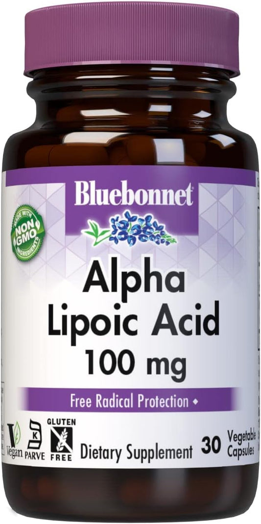 BLUEBONNET NUTRITION ALPHA LIPOIC ACID 100 mg