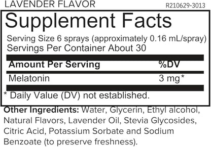 ONNIT Melatonin Liquid Sleep Support Spray, Lavender Flavor, Sleep Support Melatonin Spray for Adults, 3mg Melatonin per Spray, 1 fl oz