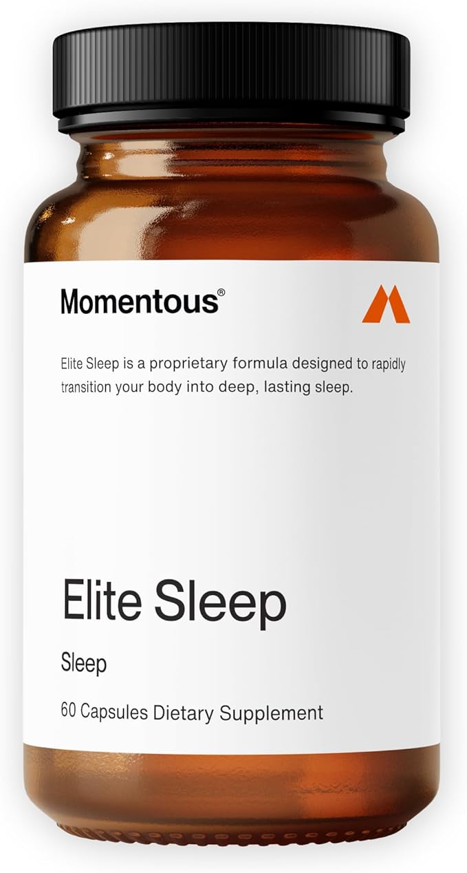 Momentous Elite Sleep Capsules, 30 Servings, Vegan, Gluten-Free, NSF Certified