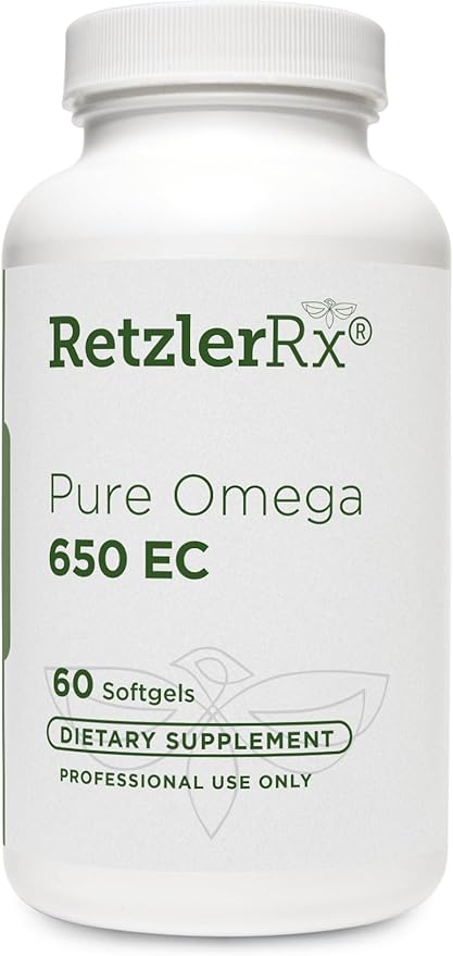 HormoneSynergy® Omega 650 EC Fish Oil | 60 Enteric Coated Softgels | 3X's Greater Absorption* | MaxSimil® monoglyceride Fish Oil