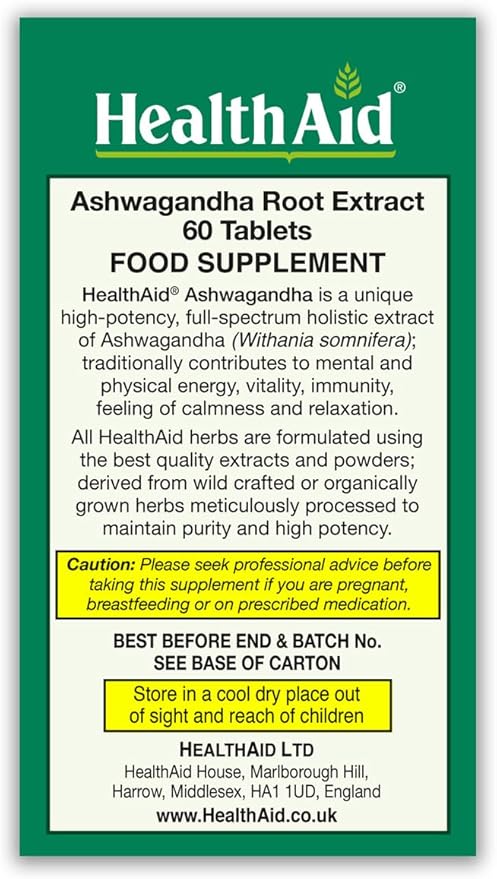 Ashwagandha 350 mg Root Extract, 15:1 Concentrate, Once Daily, 60 Tablets, Vegan