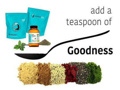 DR WAKDE'S Tulsi Powder (Holy basil | Ocimum sanctum) - 100g (3.5oz) | Pure, Raw & Dried Powder | Natural Aroma and Freshness | Fine Powder | Vegan | Premium Grade | Nothing Added, Nothing Removed