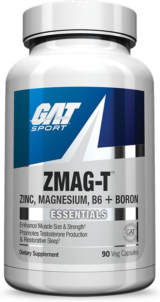 GAT Sport Essentials ZMAG-T Zinc, Magnesium, B6 + Boron, 90 Veg Capsules