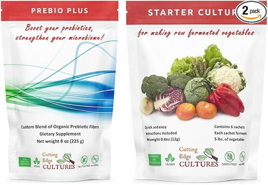 Prebio Plus Prebiotic Fiber Powder Best Custom Blend of Organic Prebiotic Fibers Dietary Supplement 8 oz