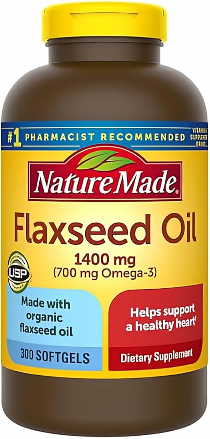 MUNCHIE MIX Flaxseed Oil 1400 mg Softgels for Heart Health (300 ct.)