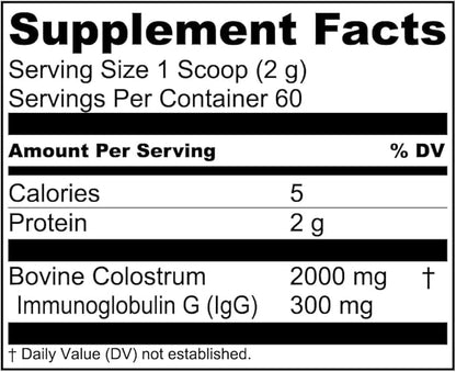 Live Conscious Colostrum Powder - Grass Fed Bovine Colostrum Supplement with Lactoferrin for Iron Absorption - Immune System Supplement (2-Pack)