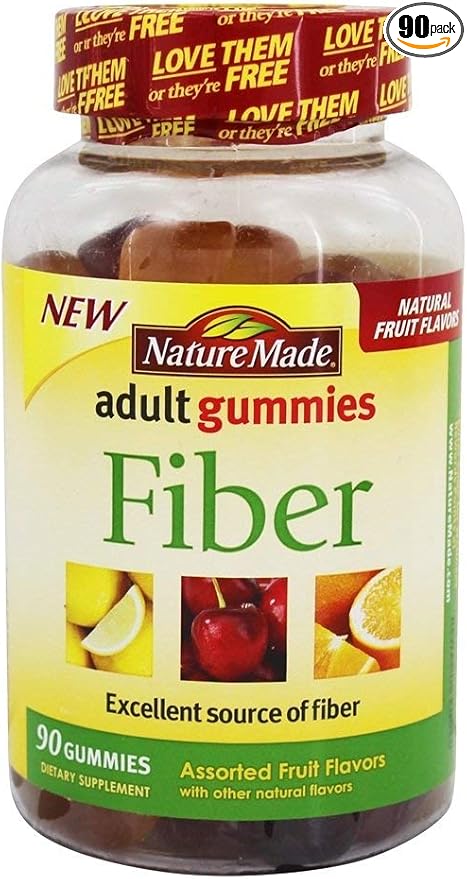 Nature Made Adult Gummies Fiber Assorted Fruit - 90 Gummies