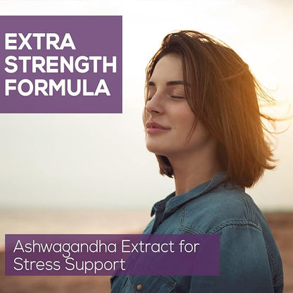 Organic Ashwagandha Extra Strength 1950 mg - Ashwagandha Supplements for Women & Men, Antioxidant Support, Nature's Vegan Ashwagandha Powder Organic, Non-GMO & Gluten Free - 120 Capsules