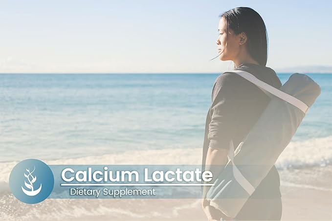 Pure Original Ingredients Calcium Lactate, (100 Capsules) Always Pure, No Additives Or Fillers, Lab Verified