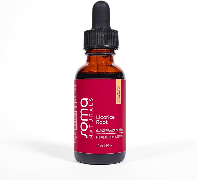 Organic Licorice Root Extract, Herbal Supplement for Focus Mood Clarity, Helps Calm and Balance, Non-GMO, Gluten-Free, 1fl oz, 30ml
