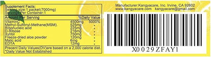 Kangyacare] Active C -40 Packets -Single Dose -7000mg -High Potency Vitamin C Powder -Immune Support & Antioxidant Protection -Enhanced Absorption, Neutral pH (40)