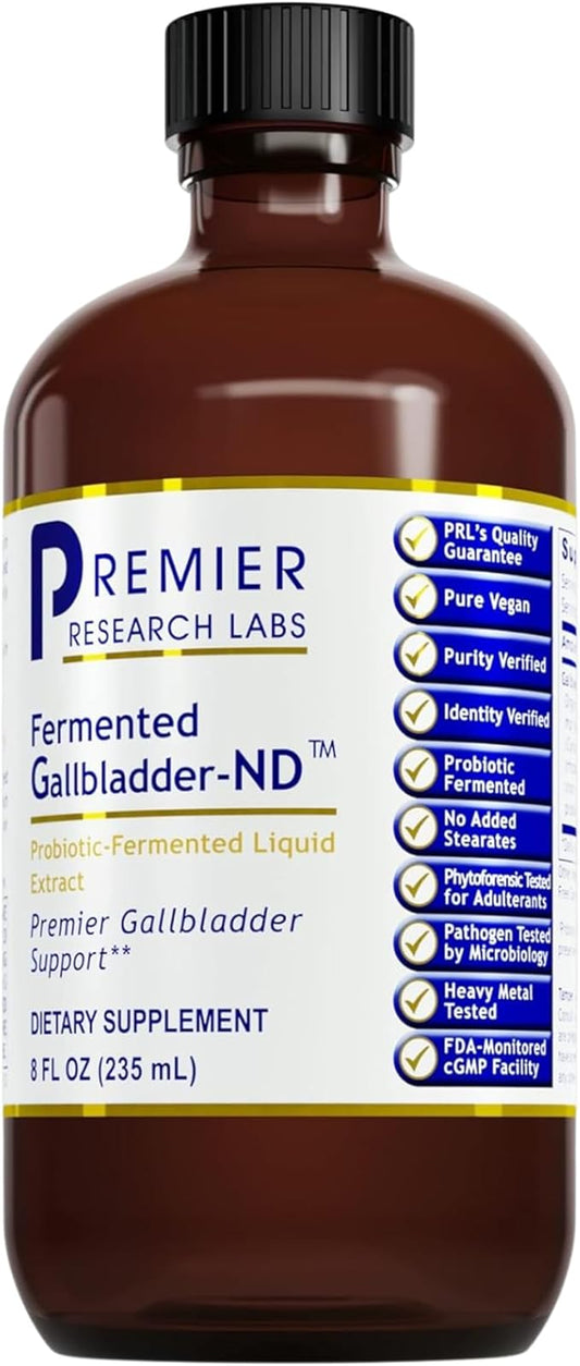 Premier Research Labs Fermented Gallbladder-ND - Probiotics for Gallbladder Health - with Artichoke, Beetroot Extract & Milk Thistle Extract - Pure Vegan - 8 fl oz