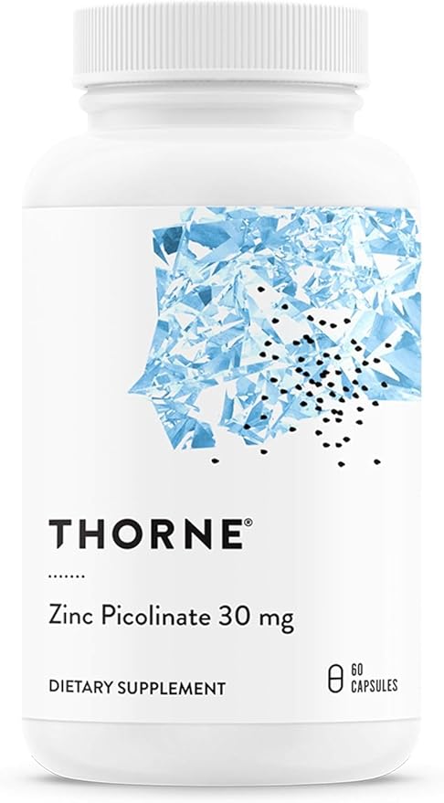 THORNE Zinc Picolinate 30 mg - Well-Absorbed Zinc Supplement for Growth and Immune Function* - 60 Capsules
