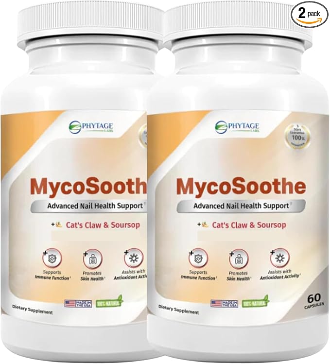 MycoSoothe Advanced Hair, Skin, Nail & Immunity Support Formula - 2 Pack