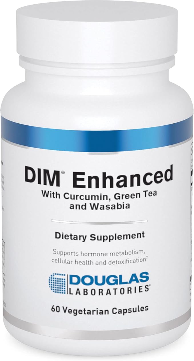 Douglas Laboratories DIM Enhanced - Supports Hormone Balance, Cellular Health & Detox* - With Antioxidants, Green Tea Extract & Wasabia - 60 Vegetarian Capsules