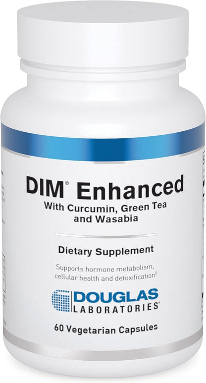Douglas Laboratories DIM Enhanced - Supports Hormone Balance, Cellular Health & Detox* - With Antioxidants, Green Tea Extract & Wasabia - 60 Vegetarian Capsules