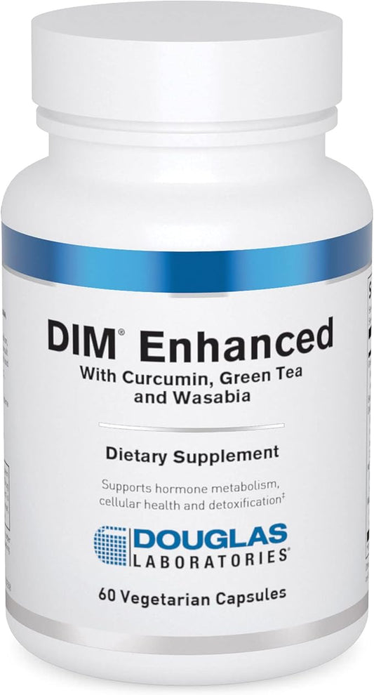 Douglas Laboratories DIM Enhanced - Supports Hormone Balance, Cellular Health & Detox* - With Antioxidants, Green Tea Extract & Wasabia - 60 Vegetarian Capsules