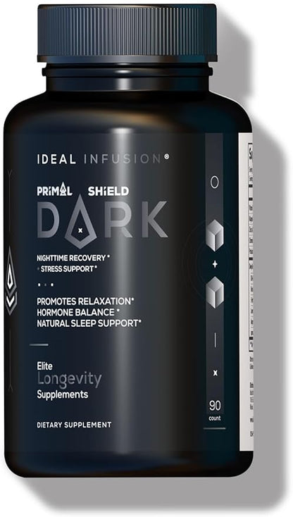 Ideal Infusion Nighttime Recovery & Deep Sleep Supplement: Relaxation and Stress Support - Magnesium Glycinate, KSM-66 (Melatonin Free) Muscle Cramp Relief, Vegan