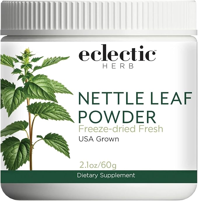 Eclectic Institute Raw Fresh Freeze-Dried Nettle Leaf Whole Food Powder | 2.1 oz (60 g)