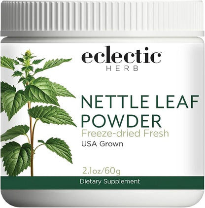 Eclectic Institute Raw Fresh Freeze-Dried Nettle Leaf Whole Food Powder | 2.1 oz (60 g)