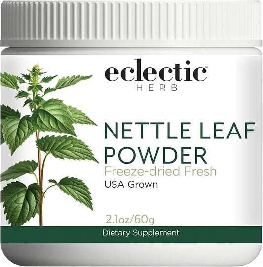 Eclectic Institute Raw Fresh Freeze-Dried Nettle Leaf Whole Food Powder | 2.1 oz (60 g)