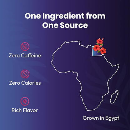 Organic Hibiscus Tea -100 Tea Bags | Organic Herbal Tea From Single Origin | Eco-Friendly Tea Bags | Non-GMO Caffeine Free Tea With Zero Sugar | Cederberg Tea Company