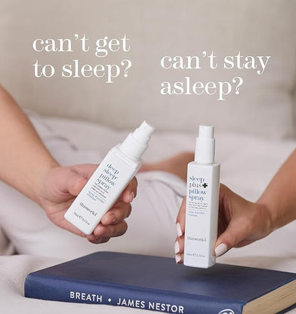 THISWORKS Sleep Plus Pillow Spray Fast-Acting Natural Rest with with Essential Oils of Lavender, Vetivert and Camomile, 100ml, 3.3 fl oz