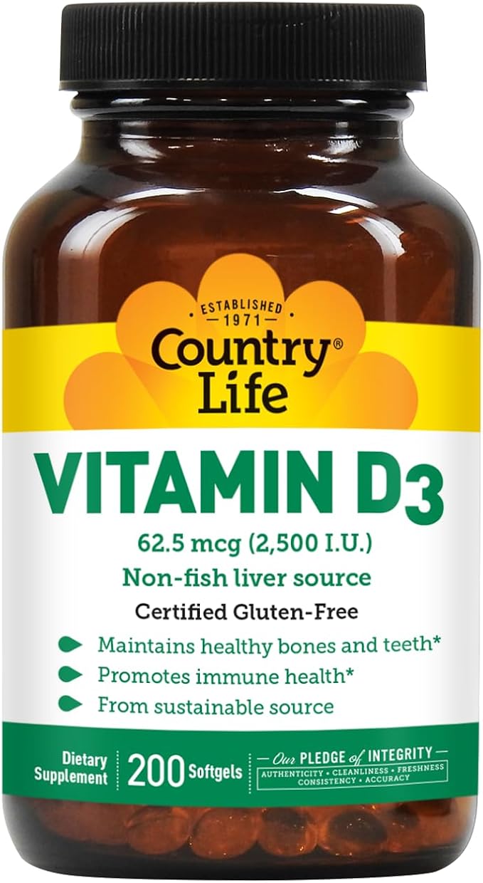 COUNTRY LIFE Vitamin D3 5000 IU, 60 CT