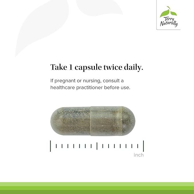 Terry Naturally Andrographis EP80 with Umckaloabo - Dietary Supplement to Support Mucus Relief & Respiratory Health - Vegan Capsules to Aid Immune Health - 60 Capsules (60 Servings)