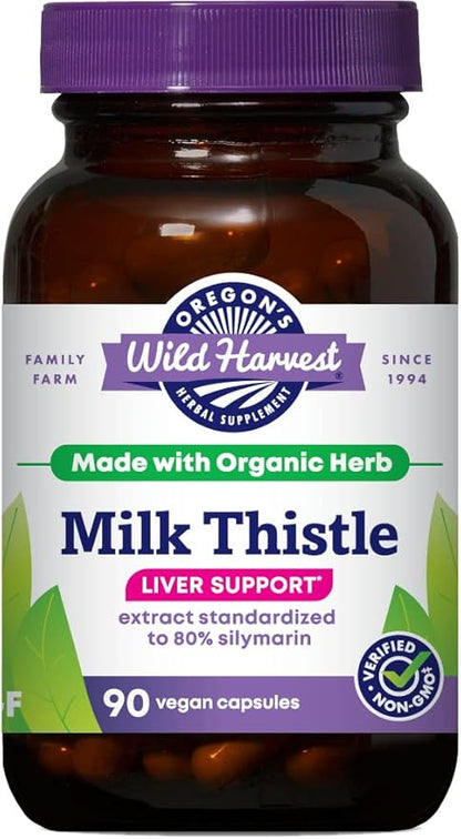 Oregons Wild Harvest Milk Thistle -Organic - 90 caps