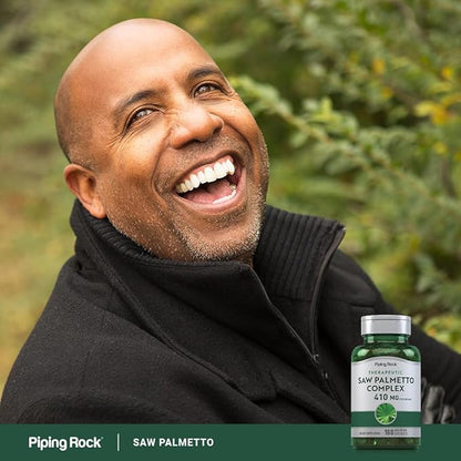 Piping Rock Saw Palmetto Extract | 160 Softgels | 410mg | Therapeutic Grade | Non-GMO, Gluten Free