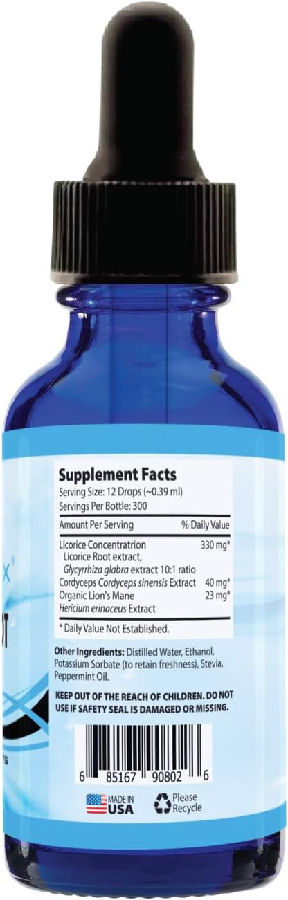 Absonutrix Licorice Root 330 mg, 4 Oz Liquid, 300 Servings, Made in USA, Quick Absorption, Quality Potent Ingredients, Non-GMO, GMP-Certified Facility, Cruelty-Free Products
