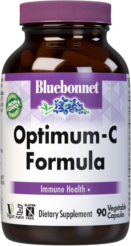 BlueBonnet Optimum C Formula Vegetable Capsules, 90 Count
