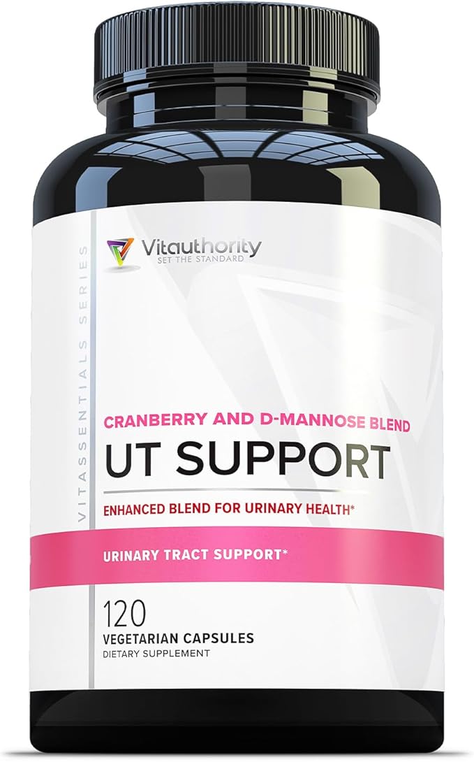 Vitauthority Fast Acting UTI Support Capsules- Cranberry Juice Powder for Utinary Tract Health and Preventitive Support- Enhanced Blend Promotes Urinary Health- 120 Vegetarian Capsules