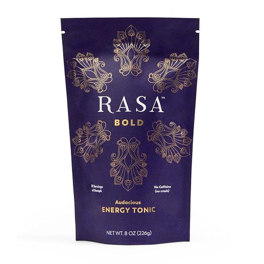 Rasa Bold – Adaptogenic Mushroom Coffee Alternative | Vegan, Keto, Whole 30, Ayurveda Wellness Tonic with Lion's Mane, Rhodiola, +Cordyceps (8 oz / 30 Servings)