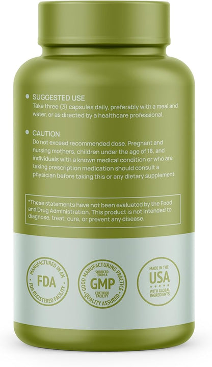 Korean Red Panax Ginseng 2000mg 120 Vegan Capsules Super Strength Extract NSF Certified Supplements, High Ginsenosides Supports Energy, Stamina, Performance and Clarity