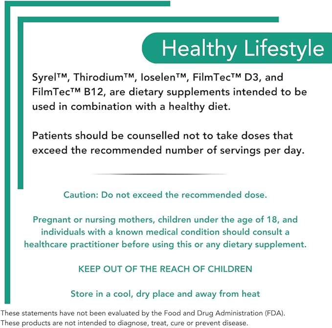 Thirodium - Thyroid Support Supplement - 100mcg Iodine (Sodium Iodate) - 30 Soft-Gel Capsules for Increased Absorption - Gluten-Free, Lactose-Free, Sugar-Free, Non-GMO