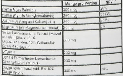 Life Extension Thyroid Support Complex - Thyroid Health Support Supplement with Vitamins A, B, Iodine, Magnesium, L-Tyrosine, Ashwagandha & Ginseng for Energy – Non-GMO, Gluten-Free - 60 Capsules