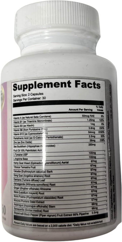 LeptiCell Advanced Wellness Supplement – Enhances Skin Elasticity, Supports Healthy Blood Pressure – with Damiana, Dong Quai, Omega-7s – Antioxidant-Rich Formula for Youthful Skin – 60 Capsules