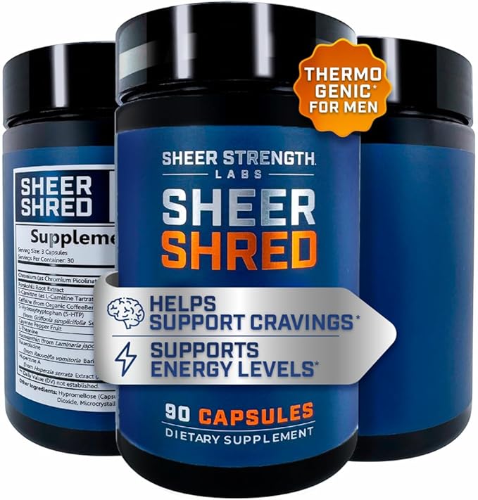 Thermogenic Capsaicin & L-Carnitine Premium Supplement for Men, Jitter-Free Blend of Capsaicin, Rauwolscine, Forskohlii, L-Carnitine & L-Theanine Supplement - 30SV