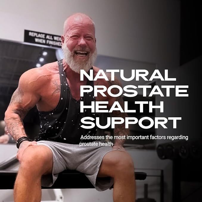 Iron Brothers Supplements - Prostate Health Supplements for Men - Support for Men with Pygeum & Saw Palmetto - Prostate Health, Bladder & Hair Support - Reduce Difficultly in Urination
