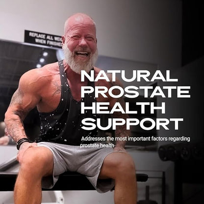 Iron Brothers Supplements - Prostate Health Supplements for Men - Support for Men with Pygeum & Saw Palmetto - Prostate Health, Bladder & Hair Support - Reduce Difficultly in Urination