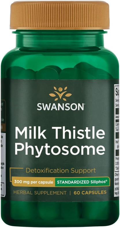 Swanson Siliphos Milk Thistle Phytosome 300 Milligrams 60 Capsules