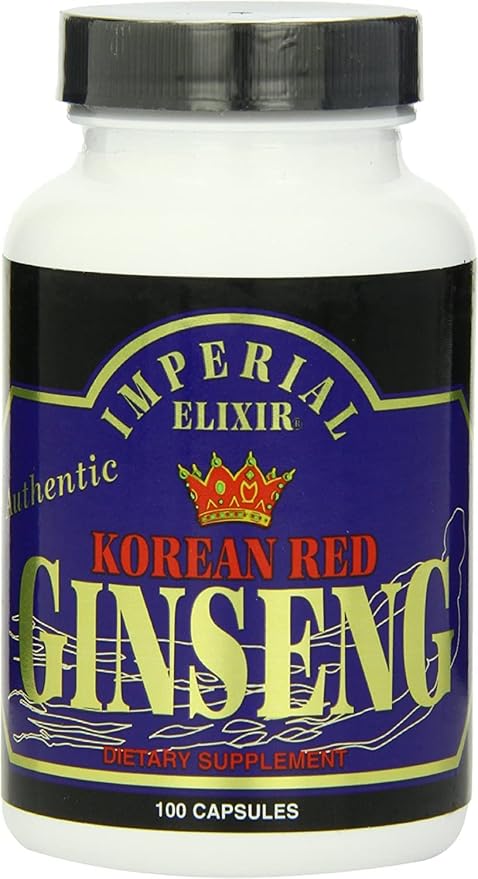Imperial Elixir, Korean Red Ginseng, 600 mg, 100 Capsules