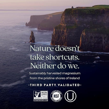 New Chapter Magnesium Complex Supplement for Heart, Bone, Nerve, Muscle & Cellular Energy - Well-Absorbed Magnesium Glycinate + Sea-Sourced & Fermented Forms, 100% Vegan, 60 Tablets